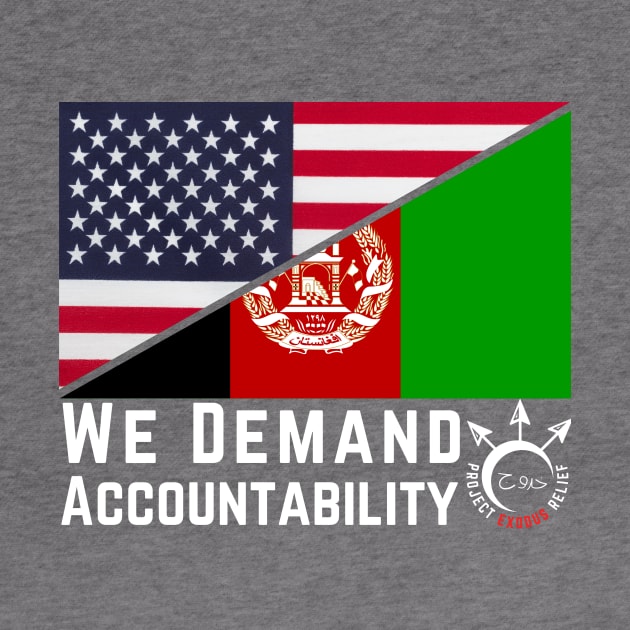 PER 53 white text (BACK) DEMAND ACCOUNTABILITY by Pro Exodus Relief 